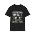 thumbnail image 1 of Vintage 1970 T Shirts for Men Retro Funny 1970 Birthday Mens T Shirts, 1 of 4