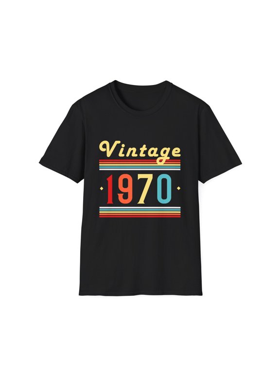 Vintage 1970 TShirt Men Limited Edition BDay 1970 Birthday Mens T Shirts