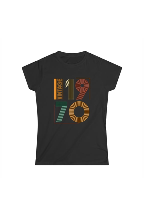 Vintage 1970 TShirt Women Limited Edition BDay 1970 Birthday Women Shirts