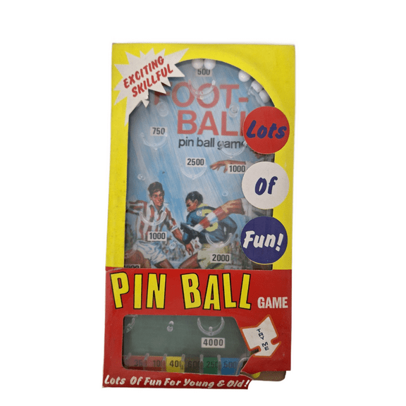 Vintage 1970's Football Soccer Tabletop Pin Ball Game