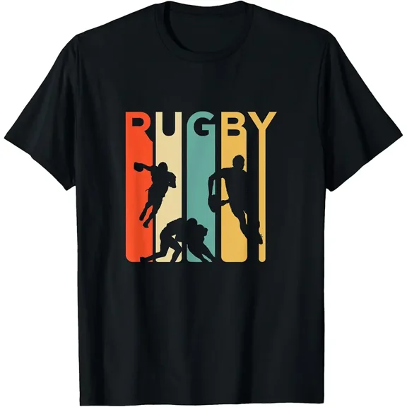 Vintage 1970's Style Rugby, Rugby Sports Gift T-Shirt