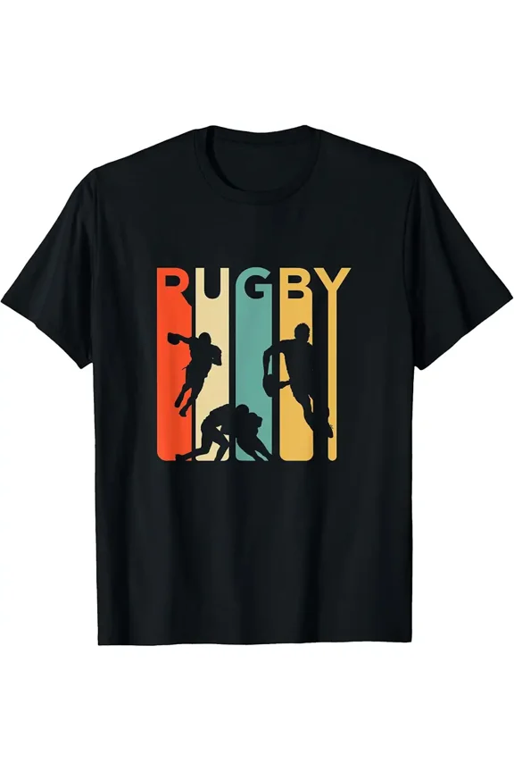 Vintage 1970's Style Rugby, Rugby Sports Gift T-Shirt