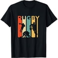 thumbnail image 1 of Vintage 1970's Style Rugby, Rugby Sports Gift T-Shirt, 1 of 4