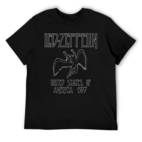 Vintage 1970s Rock Tour Graphic T-Shirt, Retro Concert Inspired Cotton Tee for Music Fans Black-style 2XL