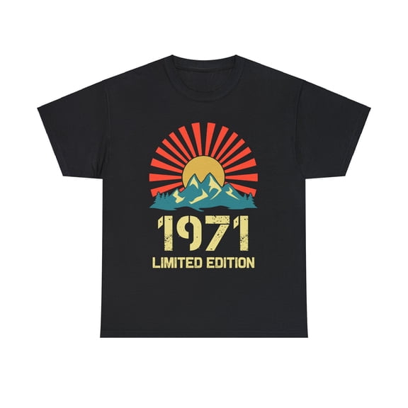 Vintage 1971 Limited Edition 1971 Birthday Shirts for Men Mens T Shirts Plus Size Big and Tall