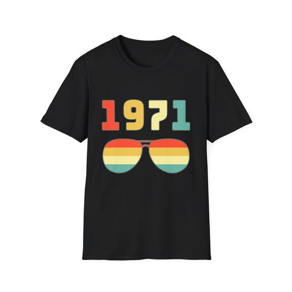 Vintage 1971 T Shirts for Men Retro Funny 1971 Birthday Men Shirts