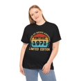 thumbnail image 1 of Vintage 1971 T Shirts for Women Retro Funny 1971 Birthday Womens Shirt Plus Size, 1 of 4