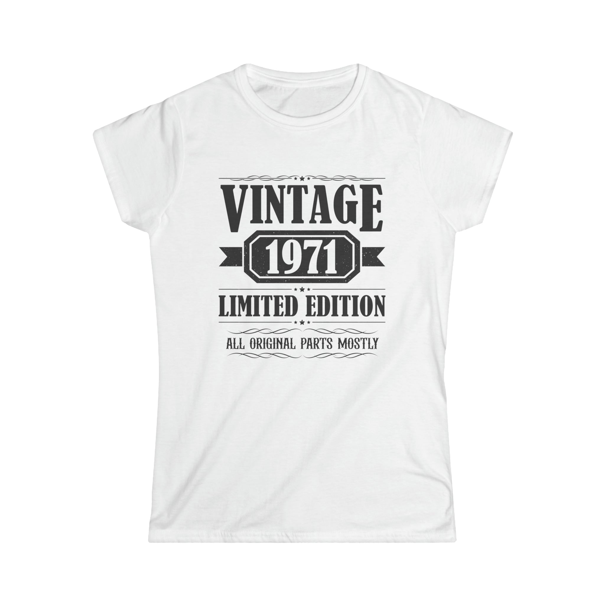 Vintage 1971 T Shirts for Women Retro Funny 1971 Birthday Womens Shirt ...