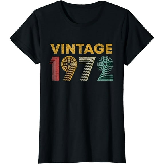 Vintage 1972 51st Birthday Gift 51 Years Old T-Shirt