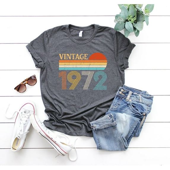 Vintage 1972 Retro 53Rd Birthday Shirt, 53 Birthday Gift For Women, 53 Birthday Gift For Men, 1972 Birthday Best Friend, 53Th Birthday Woman