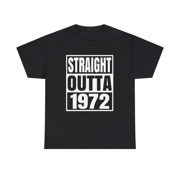 Vintage 1972 T Shirts for Men Retro Funny 1972 Birthday Mens Shirt Plus Size Big and Tall