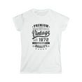 thumbnail image 1 of Vintage 1972 T Shirts for Women Retro Funny 1972 Birthday Women Tops, 1 of 4