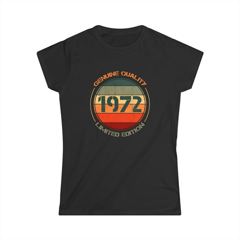 Vintage 1972 T Shirts for Women Retro Funny 1972 Birthday Womens T - Main Image