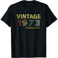 thumbnail image 1 of Vintage 1973 Cool 50 Year Old Bday Men Women 50th Birthday T-Shirt, 1 of 4