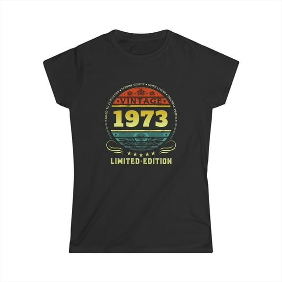 Vintage 1973 Limited Edition 1973 Birthday Shirts for Women Womens T Shirt