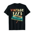 thumbnail image 1 of Vintage 1973 Music Cassette 50th Birthday Gifts 50 Years Old Black T-Shirt, 1 of 5