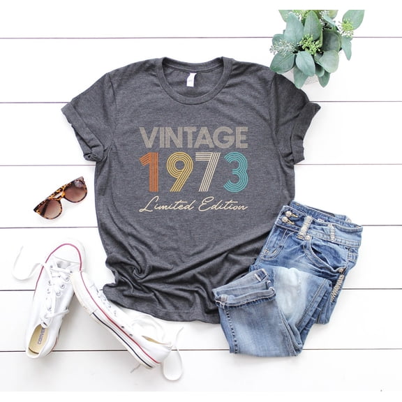 Vintage 1973 Shirt, 1973 Shirt, 50th Birthday Shirt, 50th Birthday Gifts for Women Men, Retro 50th Birthday Shirt, Turning 50 Shirt, 1973 Tee