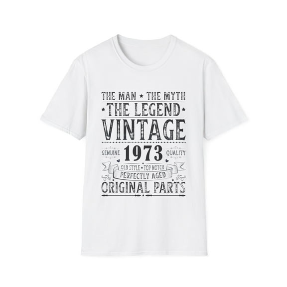 Vintage 1973 T Shirts for Men Retro Funny 1973 Birthday Mens T Shirts