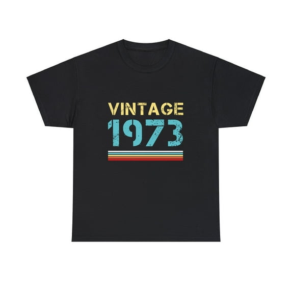 Vintage 1973 T Shirts for Men Retro Funny 1973 Birthday Shirts for Men Plus Size Big and Tall