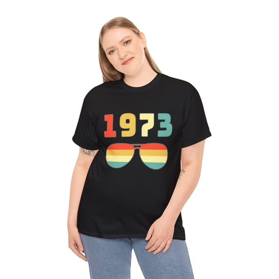 Vintage 1973 T Shirts for Women Retro Funny 1973 Birthday Tshirts Shirts for Women Plus Size
