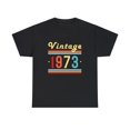 thumbnail image 1 of Vintage 1973 TShirt Men Limited Edition BDay 1973 Birthday Big and Tall Shirts for Men Plus Size, 1 of 4