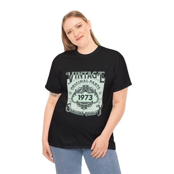 Vintage 1973 TShirt Women Limited Edition BDay 1973 Birthday Plus Size Tops for Women