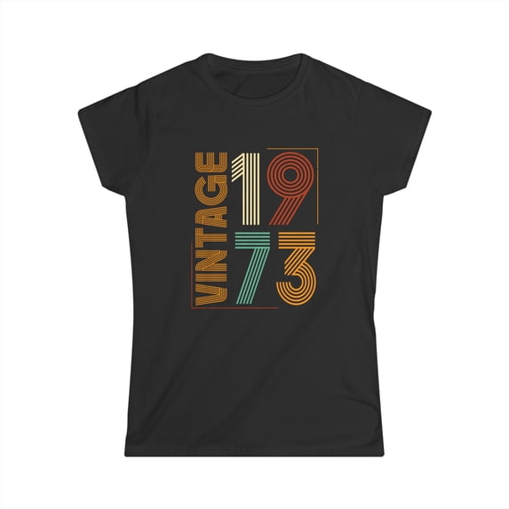 Vintage 1973 TShirt Women Limited Edition BDay 1973 Birthday Shirts for Women