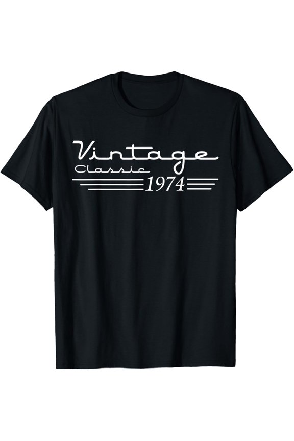 Vintage 1974 50 Birthday Retro 50th Birthday Decorations Gifts T-shirt