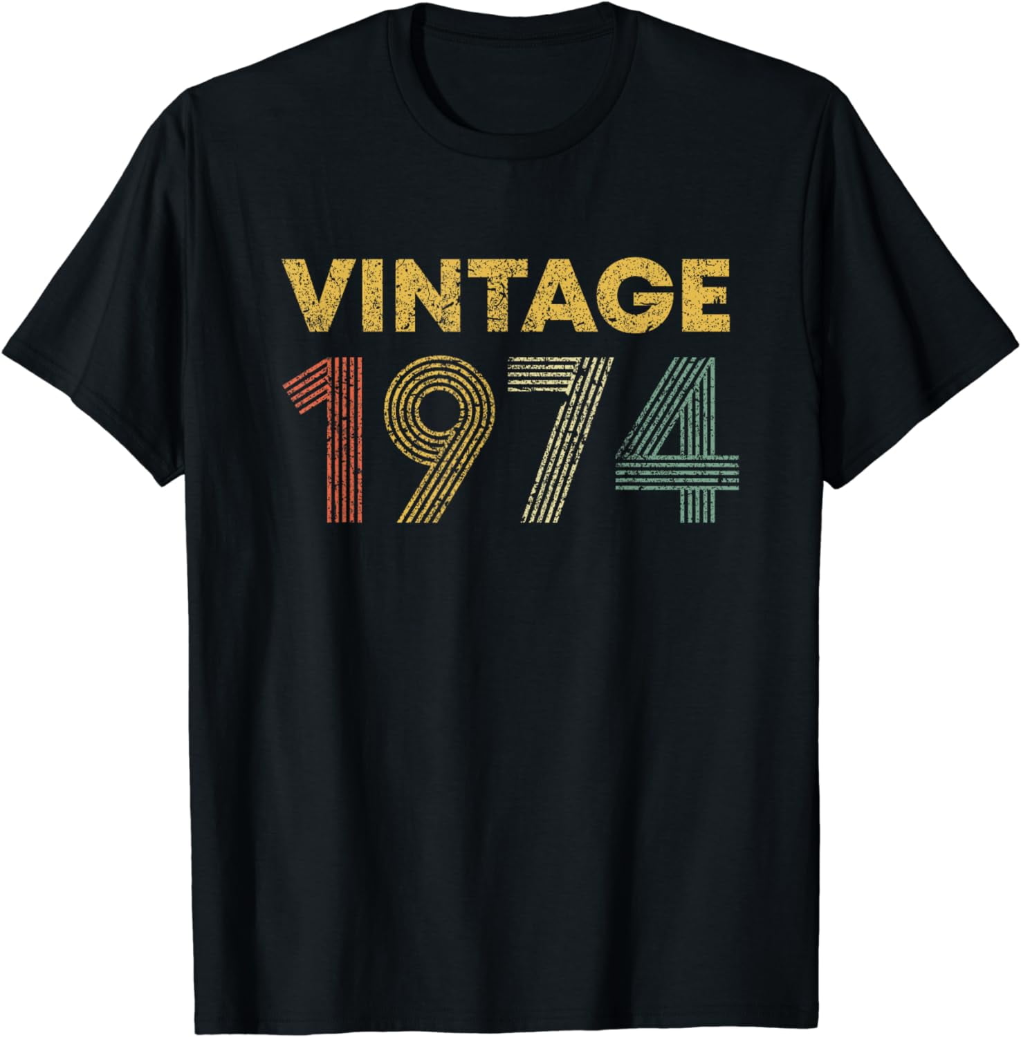 Vintage 1974 50th Birthday Gift Men Women 50 Years Old T-Shirt ...