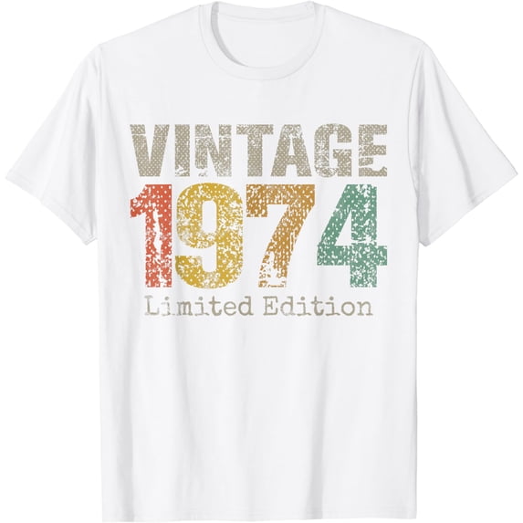Vintage 1974 50th Birthday Gifts 50 Year Old For Men Women T-Shirt