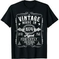 thumbnail image 1 of Vintage 1974 50th Birthday Gifts 50 Year Old For Men Women T-Shirt, 1 of 3