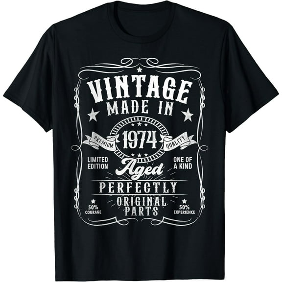 Vintage 1974 50th Birthday Gifts 50 Year Old For Men Women T-Shirt