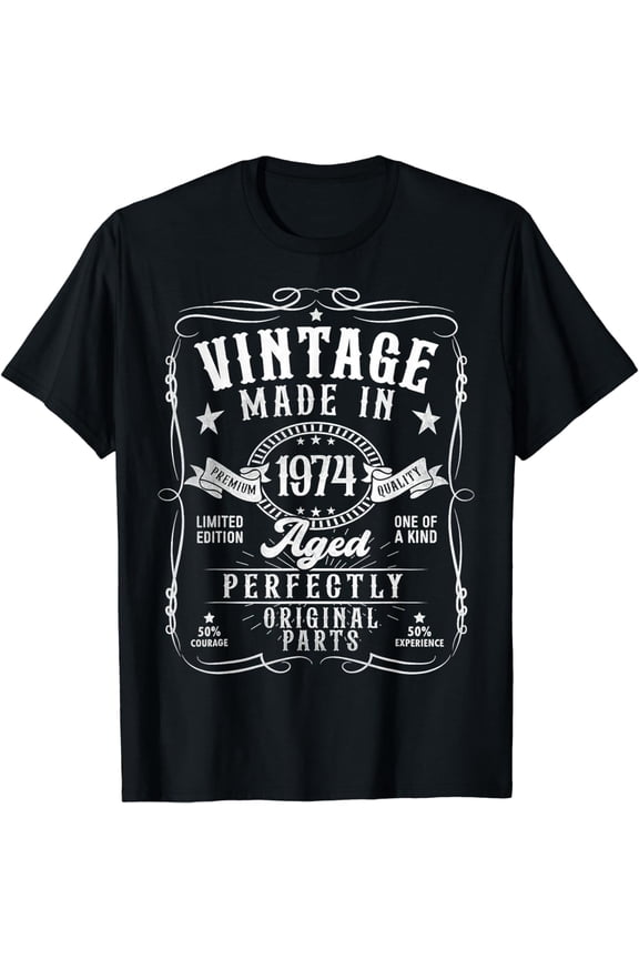 Vintage 1974 50th Birthday Gifts 50 Year Old For Men Women T-Shirt