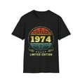 thumbnail image 1 of Vintage 1974 Limited Edition 1974 Birthday Shirts for Men Mens T Shirt, 1 of 4
