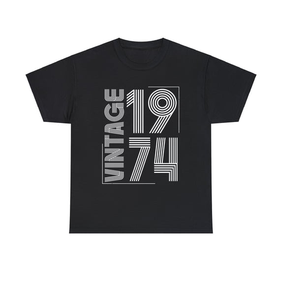 Vintage 1974 T Shirts for Men Retro Funny 1974 Birthday Big and Tall Tshirts Shirts for Men