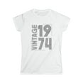 thumbnail image 1 of Vintage 1974 T Shirts for Women Retro Funny 1974 Birthday Shirts for Women, 1 of 4