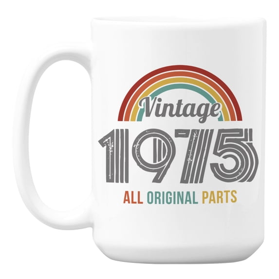 Vintage 1975, All Original Parts feat. a Rainbow Coffee & Tea Mug Cup (15oz)