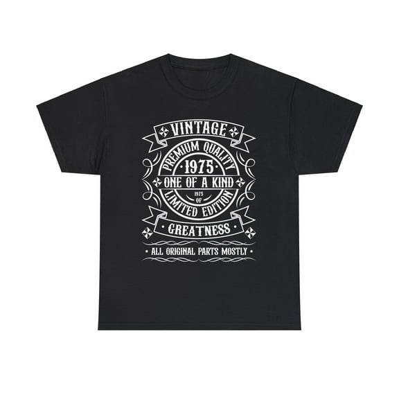 Vintage 1975 T Shirts for Men Retro Funny 1975 Birthday Big and Tall Shirts for Men Plus Size