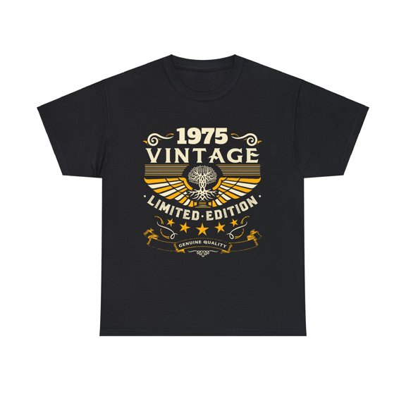 Vintage 1975 T Shirts for Men Retro Funny 1975 Birthday Men Shirts Big and Tall Plus Size