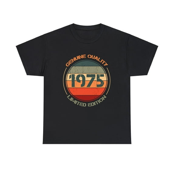 Vintage 1975 T Shirts for Men Retro Funny 1975 Birthday Mens Shirt Plus Size Big and Tall