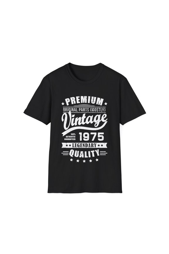 Vintage 1975 T Shirts for Men Retro Funny 1975 Birthday Mens T Shirt