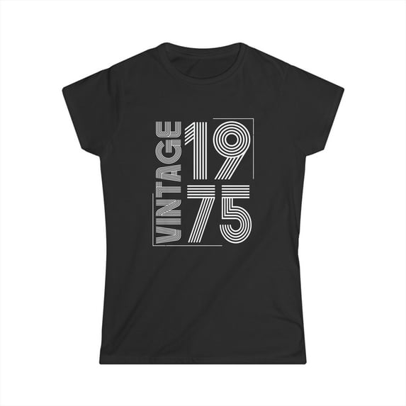 Vintage 1975 T Shirts for Women Retro Funny 1975 Birthday Womens Shirts