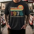 thumbnail image 1 of Vintage 1976 Cassette Tee, Retro 50th Birthday Shirt, Classic 1976, 50 year old Gift, Limited Edition Men T-Shirt, Funny Women Birthday tee, 1 of 2