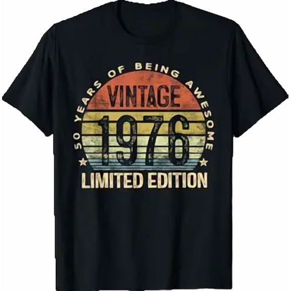 Vintage 1976 Limited Edition 50th Birthday T-Shirt