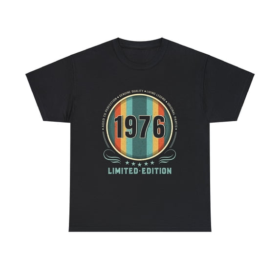 Vintage 1976 TShirt Men Limited Edition BDay 1976 Birthday Mens Shirt Plus Size Big and Tall