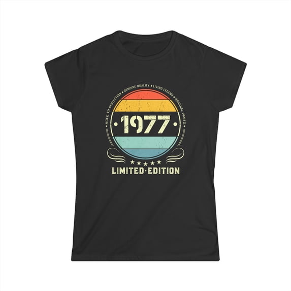 Vintage 1977 Limited Edition 1977 Birthday Shirts for Women Womens Shirts