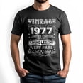 thumbnail image 1 of Vintage 1977 Limited Edition T-Shirt, Retro Birthday Shirt for Men, Perfect Gift for 1977 Birth Year, 1 of 4