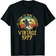 thumbnail image 1 of Vintage 1977 T Shirts For Women 45 Year Old Cowboy Boots Hat T-Shirt White Large, 1 of 5