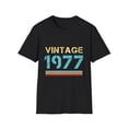 thumbnail image 1 of Vintage 1977 T Shirts for Men Retro Funny 1977 Birthday Mens Shirt, 1 of 4