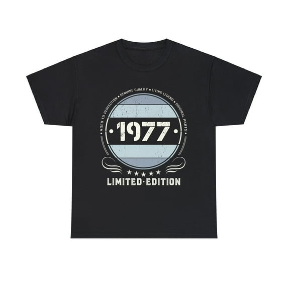 Vintage 1977 T Shirts for Men Retro Funny 1977 Birthday Mens T Shirts Plus Size Big and Tall